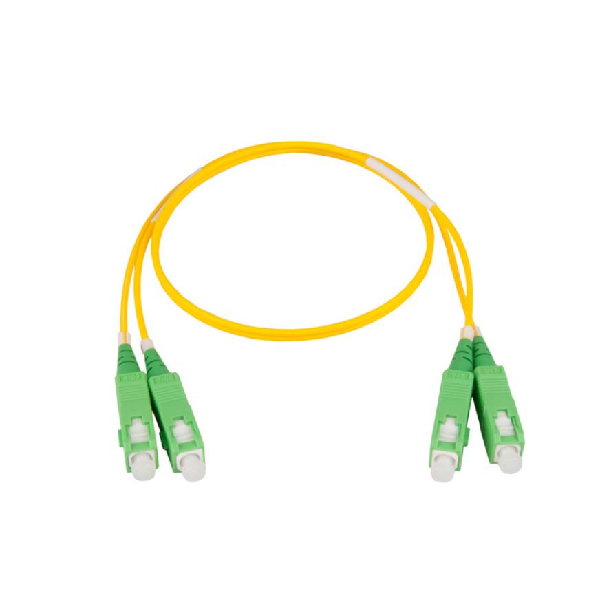 Kytkentäkaapeli-Kuitu 2SM SC/APC-SC/APC 2m, Keltainen